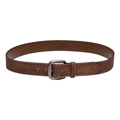VINTAGE BROWN leather trouser belt