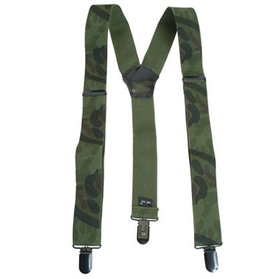 Y trouser suspenders with clips WOODLAND