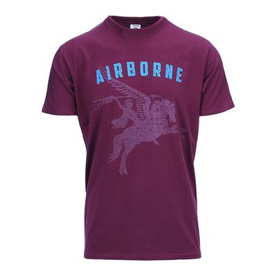 T-shirt Airborne Pegasus MAROON