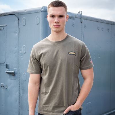 101st Airborne Roundel T-shirt – GREEN FOSTEX 133657 8