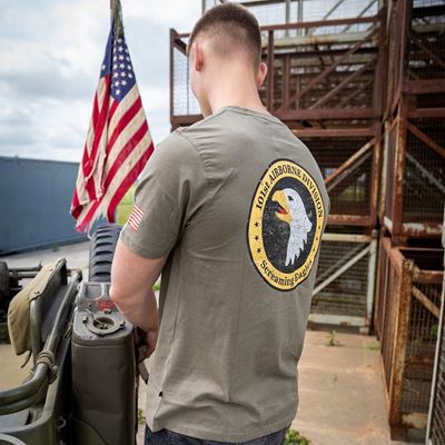 101st Airborne Roundel T-shirt – GREEN FOSTEX 133657 4