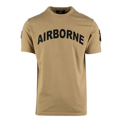 AIRBORNE T-shirt with 101st Division patch on the sleeve SAND FOSTEX 133670-P 2
