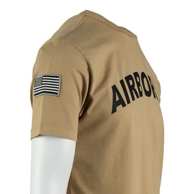 AIRBORNE T-shirt with 101st Division patch on the sleeve SAND FOSTEX 133670-P 12