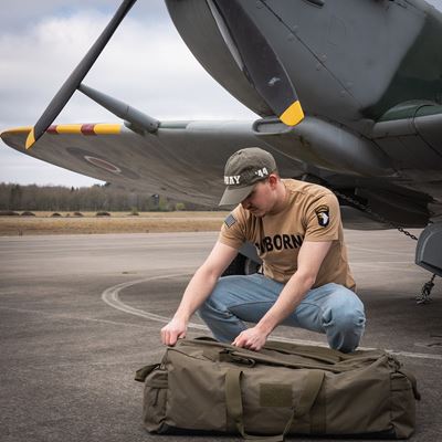 AIRBORNE T-shirt with 101st Division patch on the sleeve SAND FOSTEX 133670-P 8