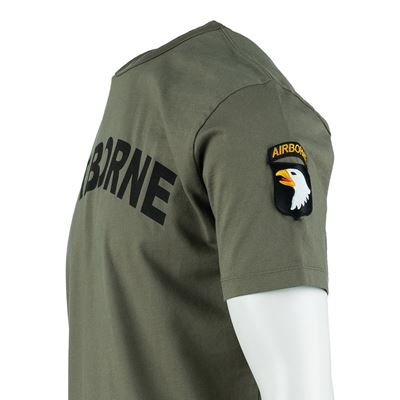 AIRBORNE T-shirt with 101st Division patch on the sleeve – GREEN FOSTEX 133670-Z 4