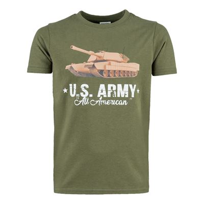 Kids t-shirt U.S ARMY TANK GREEN