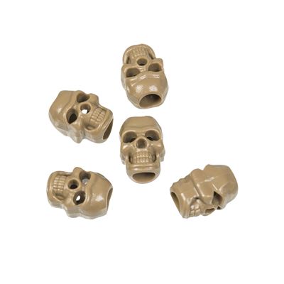Skull Cord Stoppers COYOTE