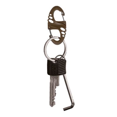 S-HOOK carabiners, pack of 10 COYOTE