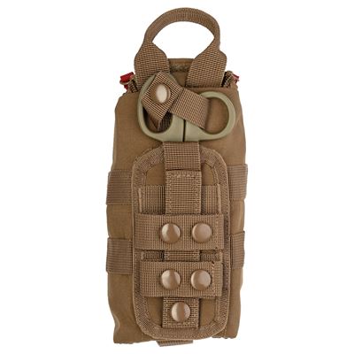 LASER CUT MOLLE zip-up IFAK medical pouch including scissors DARK COYOTE MIL-TEC® 13491219 2