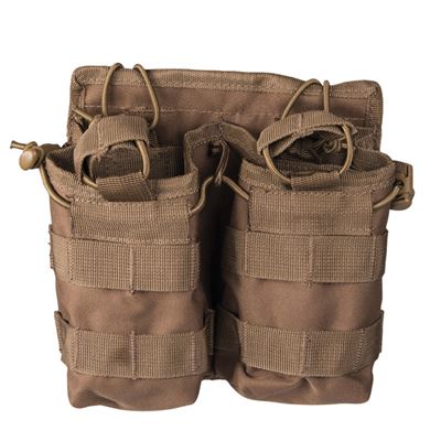 COYOTE BROWN OPEN TOP MAGAZINE POUCH DOUBLE