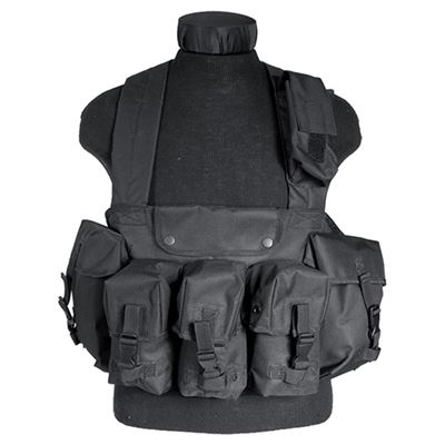 CHEST RIGG tactical vest 6 pouches BLACK