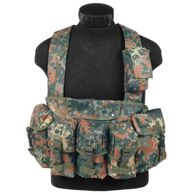 CHEST RIGG tactical vest 6 pouches Flecktarn