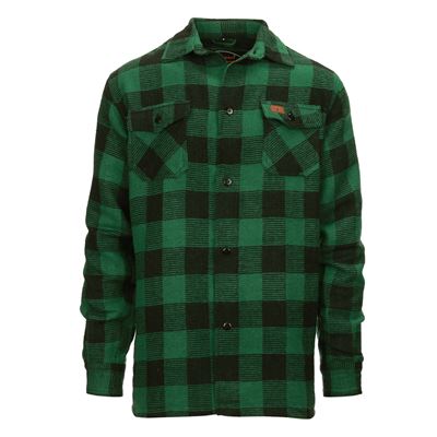 Lumberjack flannel shirt BLACK/GREEN