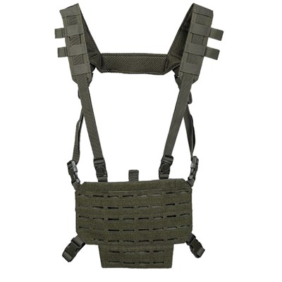 MIL-TEC Light tactical vest CHEST RIG with LASER panel OLIV | Army ...