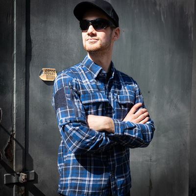 Flannel shirt CONTRACTOR Blue/grey