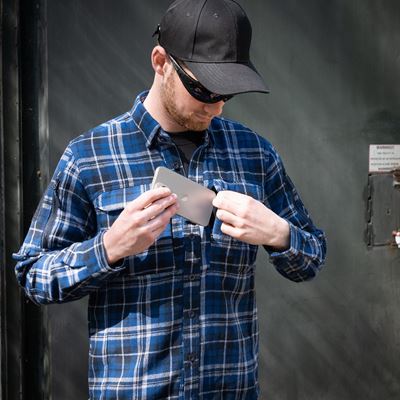 Flannel shirt CONTRACTOR Blue/grey