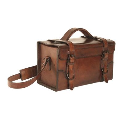 BROWN Leather Bag with Shoulder Strap