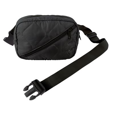 Lightweight Woobie Crossbody Day Bag BLACK