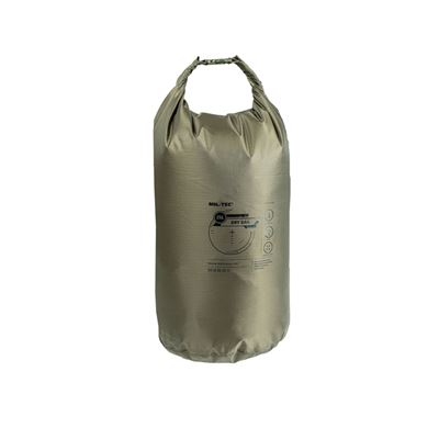 Ultra-light DRY BAG waterproof roll-top bag, 25 litres, GREEN
