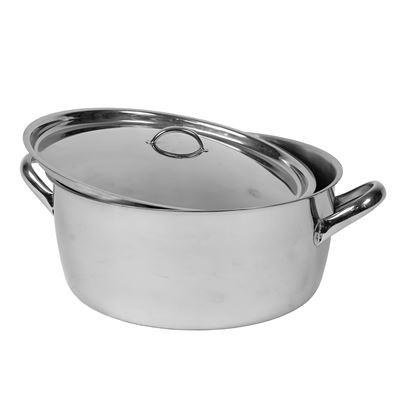 Half-height pot 26 cm with stainless steel lid 5 liters