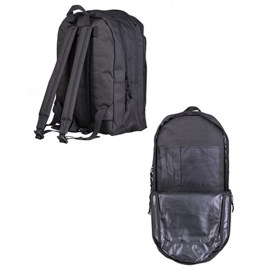 DAY PACK backpack two departments BLACK