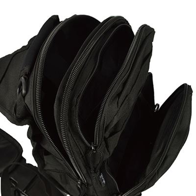 ASSAULT small backpack over one shoulder BLACK