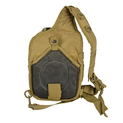 ASSAULT small backpack over one shoulder COYOTE