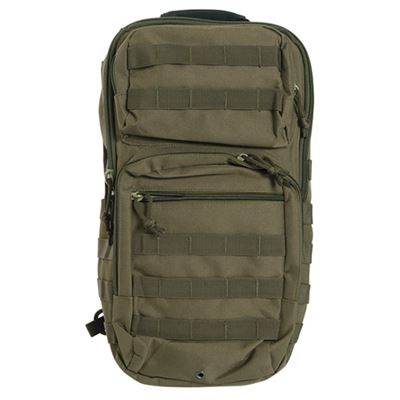 ASSAULT backpack over one shoulder OLIV