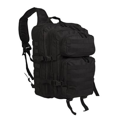 ASSAULT large backpack over one shoulder BLACK
