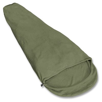 Fleece sleeping bag liner OLIVE