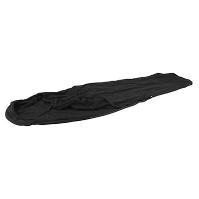 Fleece sleeping bag liner BLACK