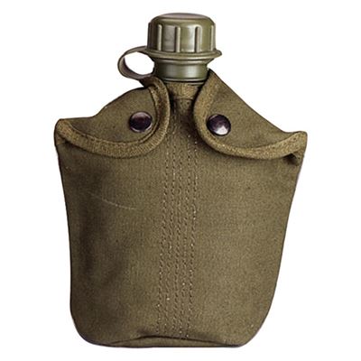 Cover canteen 1L canvas GREEN