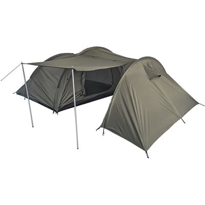 Tent PLUS STORAGE for 4 Persons OLIVE