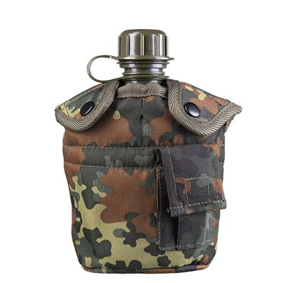 US Type Plastic Field Bottle with Cup and Cover FLECKTARN