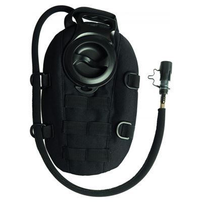 Backpack hydration round 1 L with straps BLACK