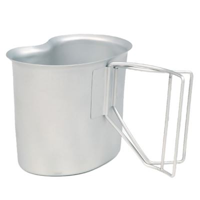 US GI CANTEEN CUP SHINY WIRE HANDLE