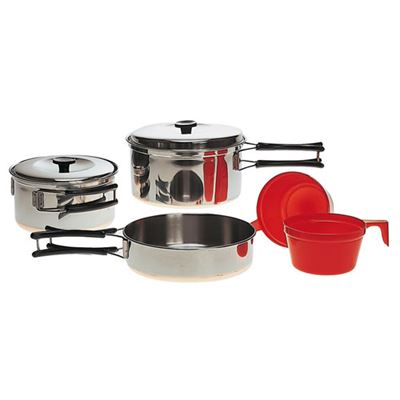 Cooking camping STAINLESS STEEL for 2 persons