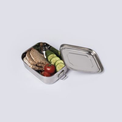 STAINLESS STEEL LUNCHBOX 16 X 13 X 6,2CM