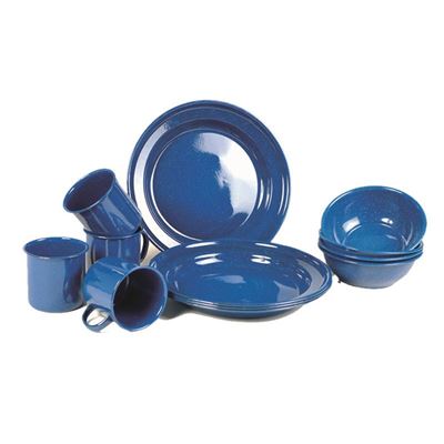 WESTERN enamel cookware set 12pcs BLUE
