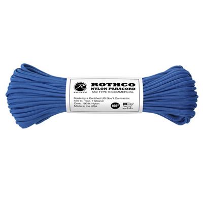 550LB Paracord Cord nylon 30 m 4 mm BLUE