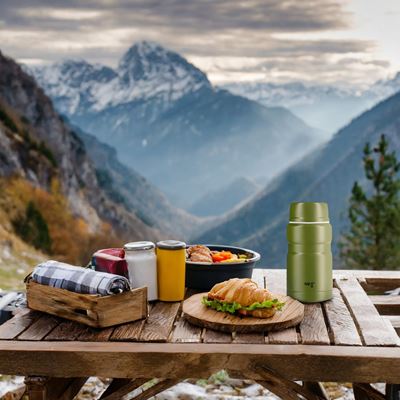 750ml Food Thermos Flask – GREEN NILS Camp 15-02-050 3