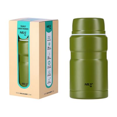 750ml Food Thermos Flask – GREEN NILS Camp 15-02-050 11