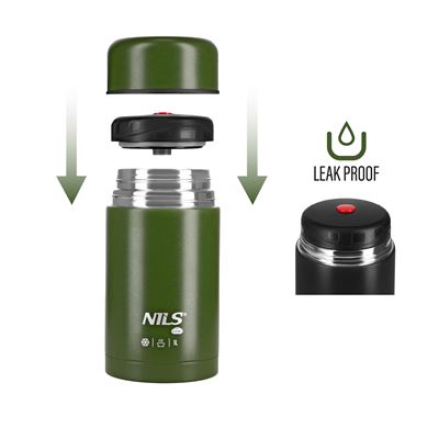 1000ml Food Thermos Flask – GREEN NILS Camp 15-02-105 6