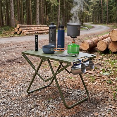 GREEN folding steel camping table NILS Camp 15-03-352 3