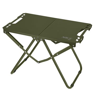 GREEN folding steel camping table