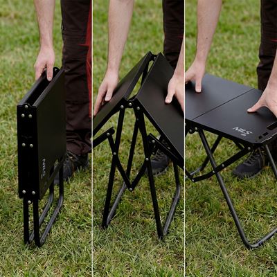 Folding steel camping table – BLACK NILS Camp 15-03-353 8