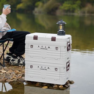 Foldable box with lid 42L SAND NILS Camp 15-03-602 8