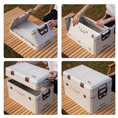 Foldable box with lid 42L SAND NILS Camp 15-03-602 6