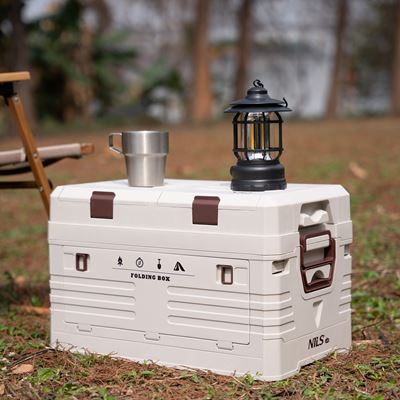 Foldable box with lid 42L SAND NILS Camp 15-03-602 15