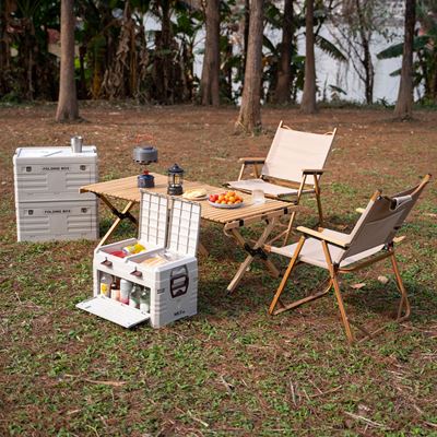 Foldable box with lid 42L SAND NILS Camp 15-03-602 13